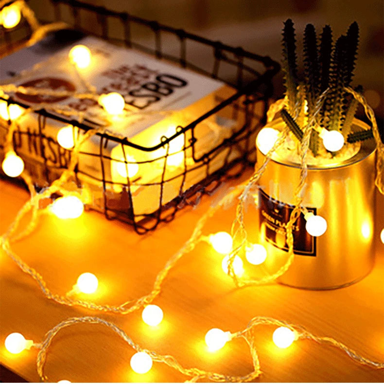 10M Small Ball Fairy Lights Globe String USB/Battery Operated for Indoor/Outdoor Decor