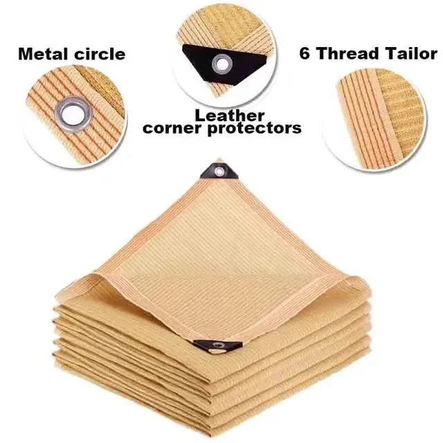 4x5mSunshade net 12 needle coffee sunshade net Home garden succulent UV protection 85-90% Sunshade net