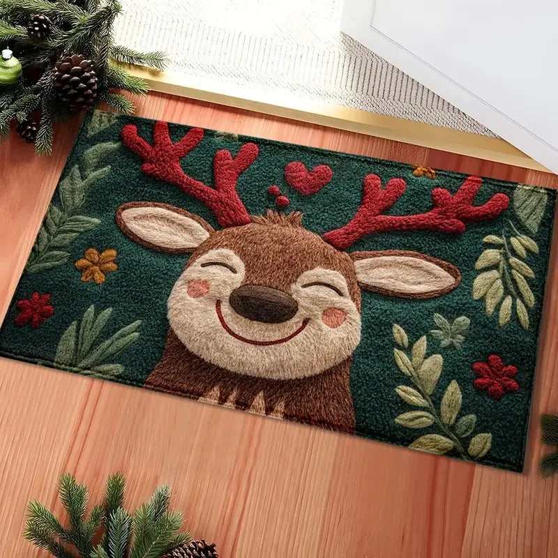 40x60cm Christmas Door Mat Santa Claus Reindeer xmas tree Christmas Floor Mat