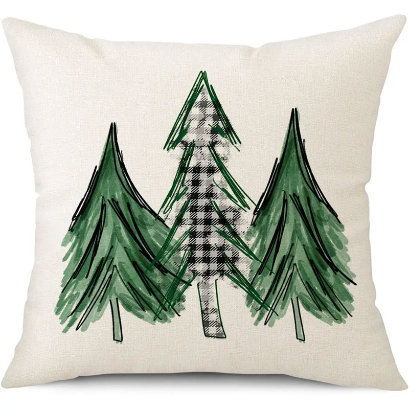 45cm Christmas Cushion Cover Pillowcase Decorations for Home Ornament Decor