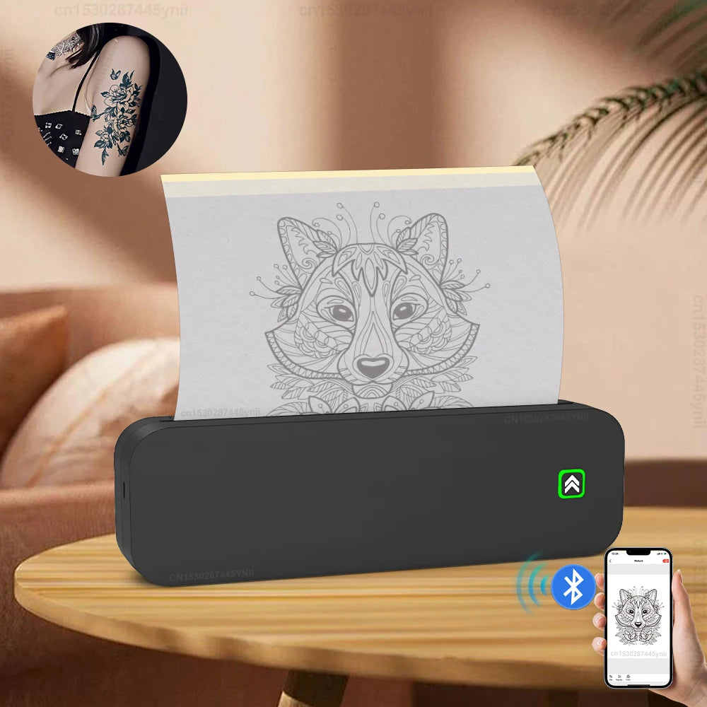 Inkless Printer Portable A4 Thermal Printer Wireless Bluetooth for Android /  App Store