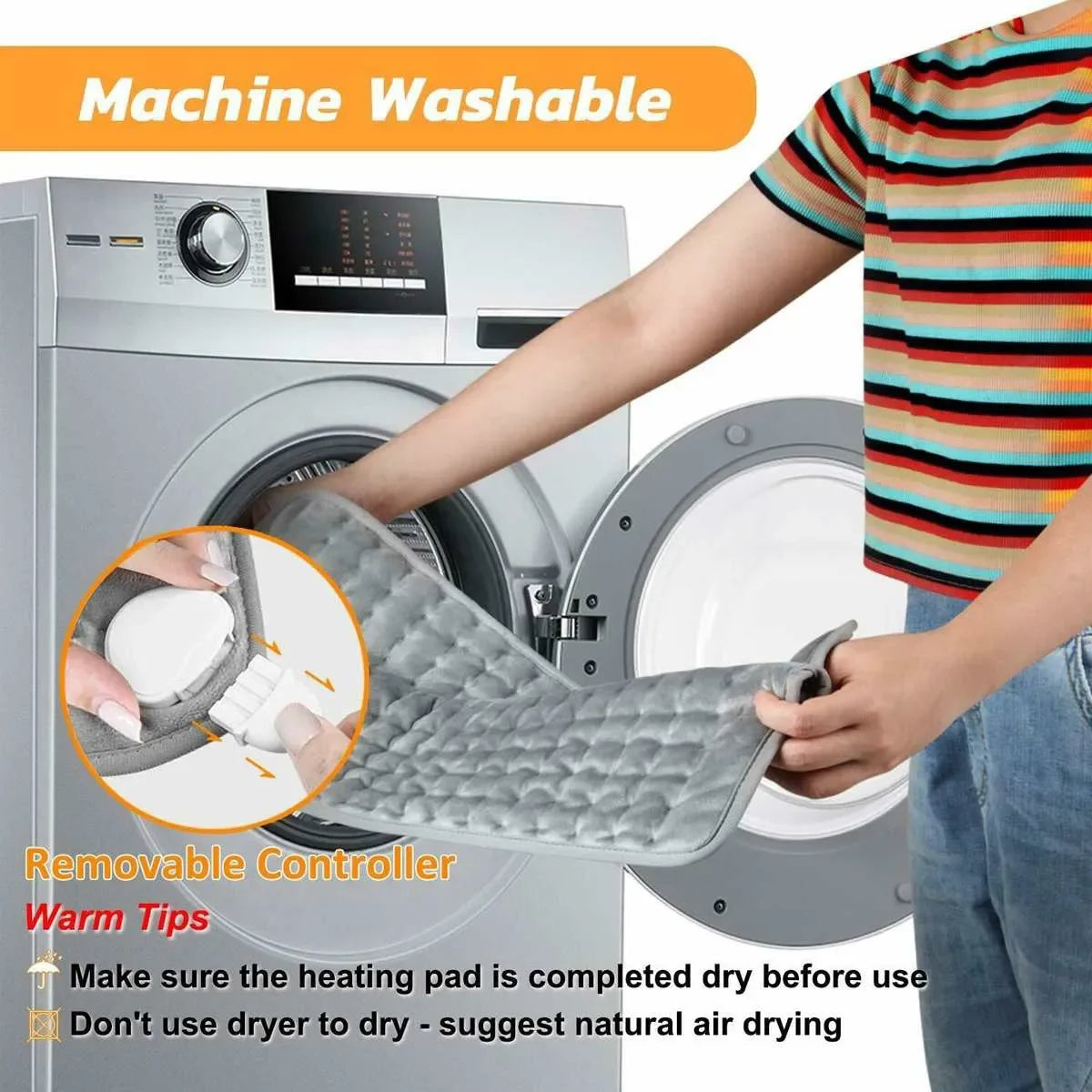 Electric Heating Pad Therapy Physiotherapy Back Pain Relief Cover Leg Blanket Thermal Mat