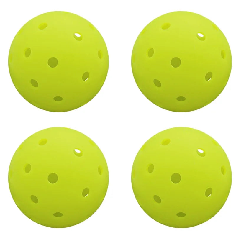 Pickleball 8MM Aperture PE Rotational Molding Elastic and Green Yellow Competitive Ball