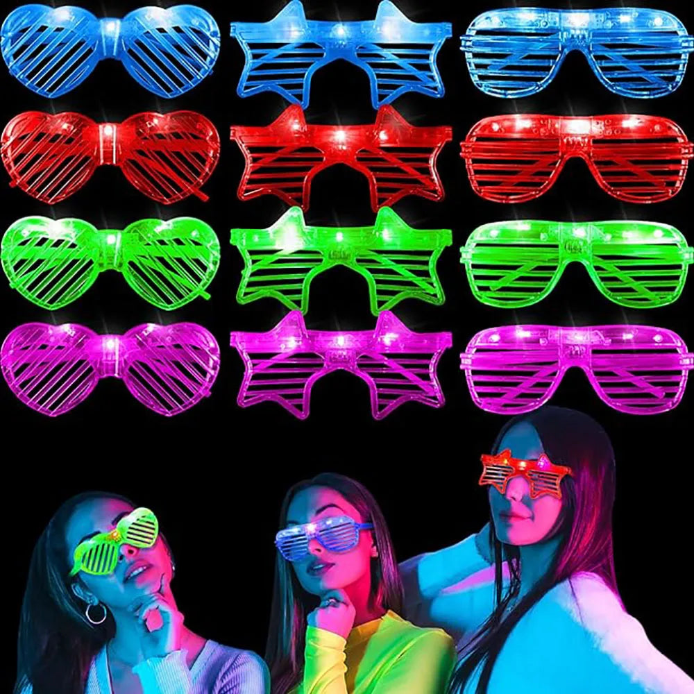 Glow In The Dark Glasses Bulk Led Light Up Glasses For Kids Adults Party Supplies