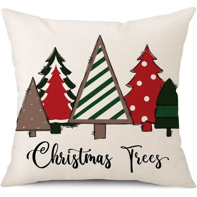 45cm Christmas Cushion Cover Pillowcase Decorations for Home Ornament Decor