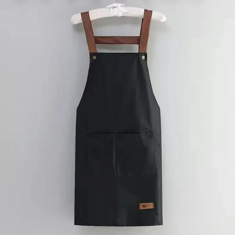 Waterproof and antifouling large pocket pastry work clothes apron