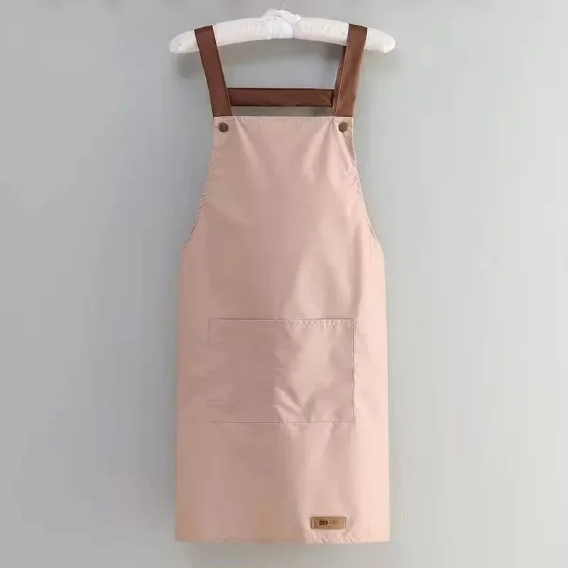 Waterproof and antifouling large pocket pastry work clothes apron