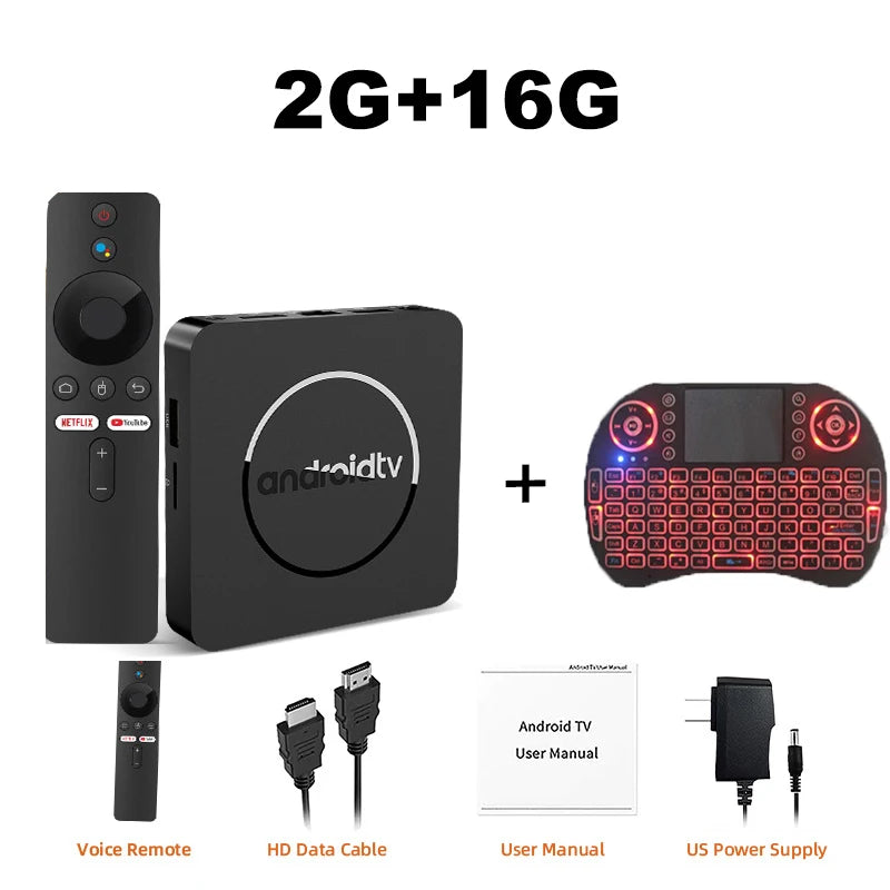 Android14 8K HDR10+Smart TV Box 128G Dual Wifi Media Player with Google Assistant