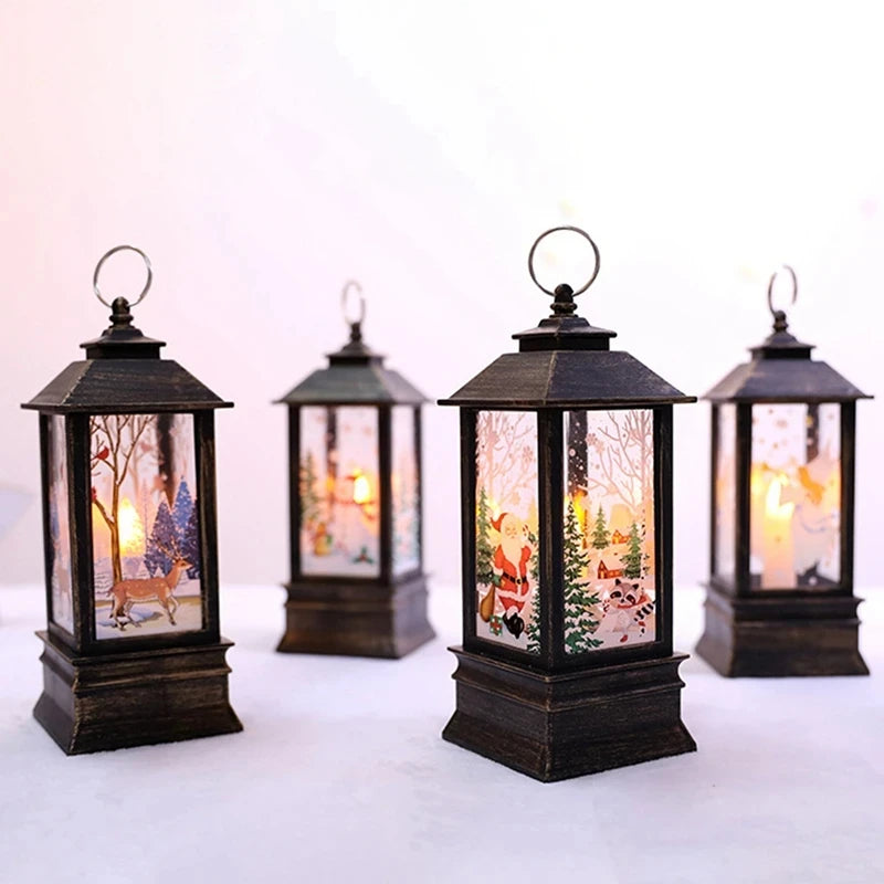 Christmas Lantern Light Decorations for Home Ornaments