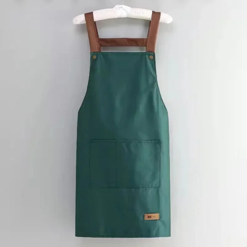Waterproof and antifouling large pocket pastry work clothes apron