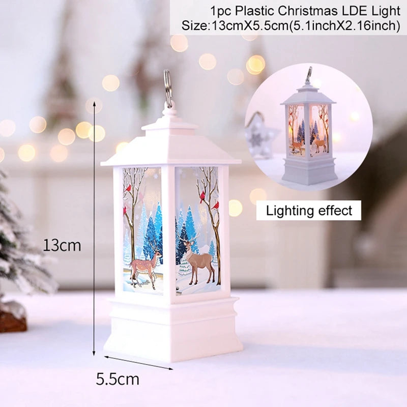 Christmas Lantern Light Decorations for Home Ornaments