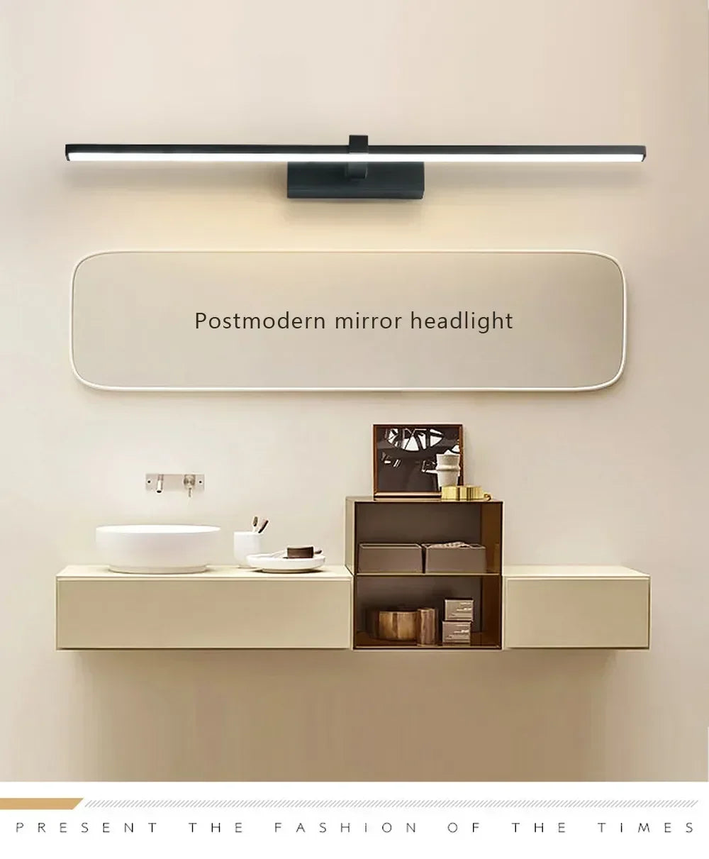 LED Bathroom Mirror Light, Modern Wall Sconce for Bedroom, Aluminum Decoration Lamp