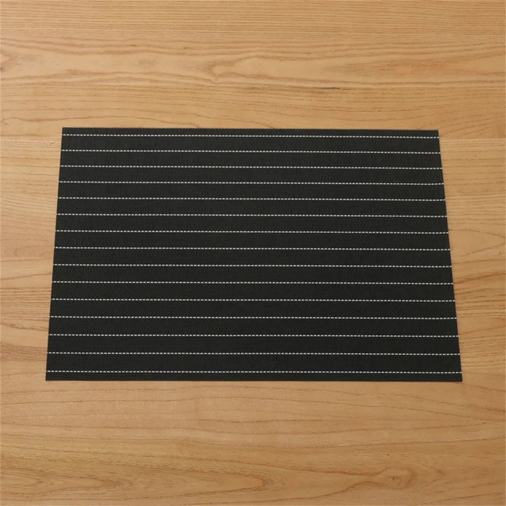 Table Mat Set Non-Slip Bowl Pad Coaster Set Washable PVC Dining Table Placemats