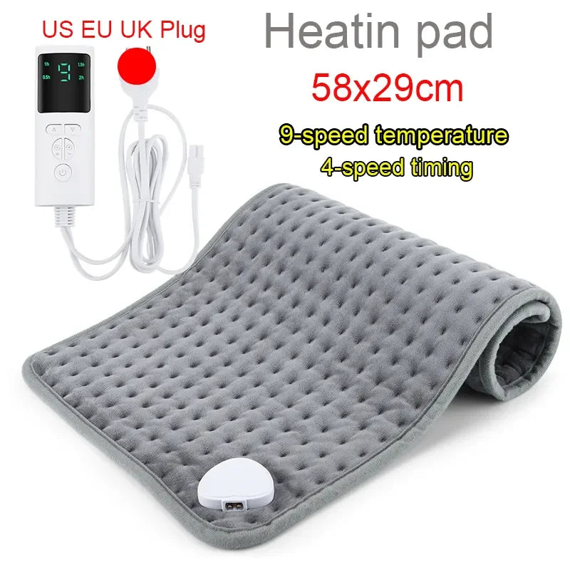 Electric Heating Pad Therapy Physiotherapy Back Pain Relief Cover Leg Blanket Thermal Mat