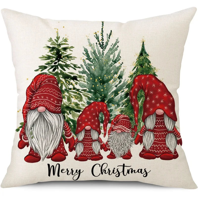 45cm Christmas Cushion Cover Pillowcase Decorations for Home Ornament Decor