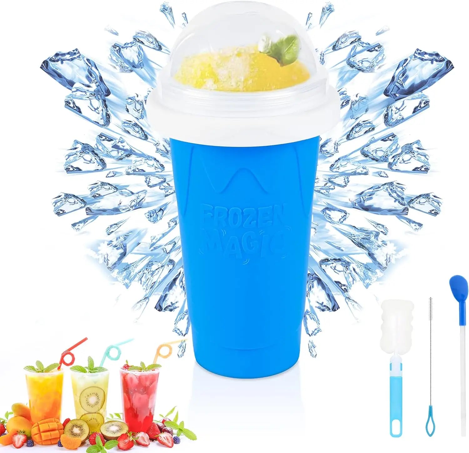Homemade Smoothie Quick-Frozen Ice Cream Milkshake Bottle Portable Cups