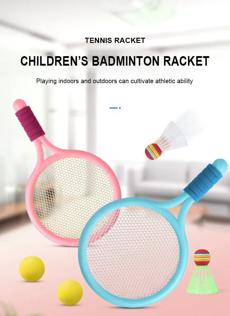 Racket Tennis for Children Outdoor Sports Badminton Racket Toy Set