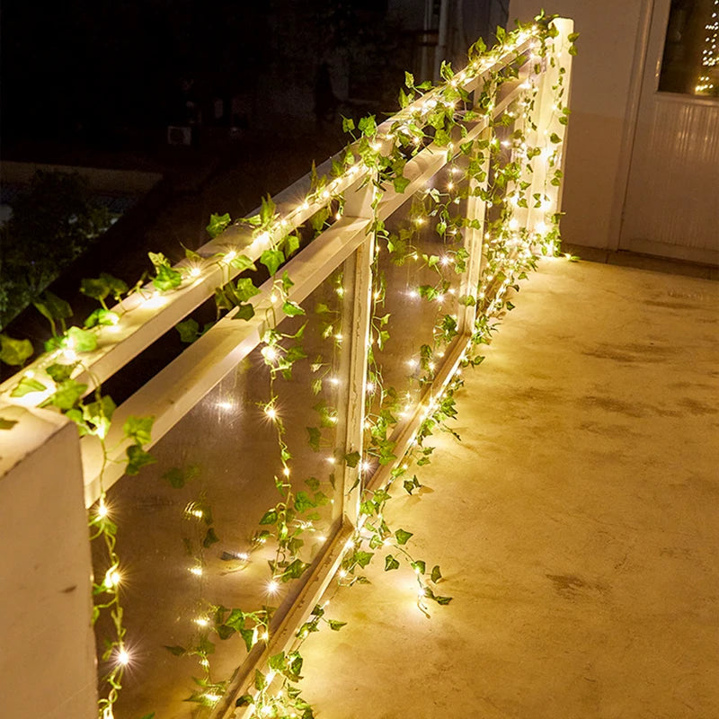 LED String Lights 2M 20LED/ 5M 50LED Maple Leaf Garland Xmas Fairy Lights Decoration