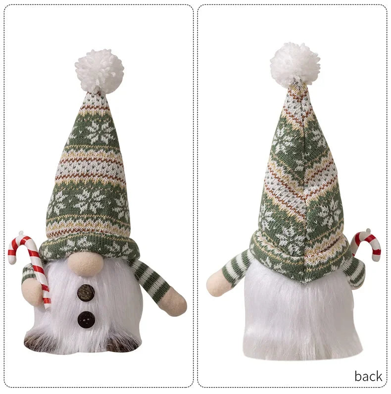 30cm Glowing Knitted Doll Couple with Led Night Light Christmas Decorations