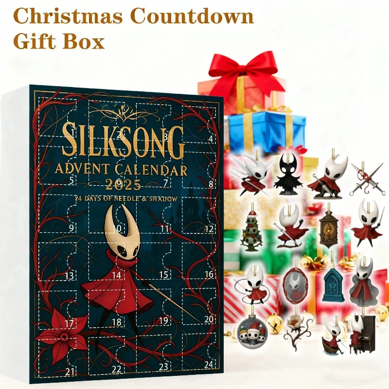 Hot Christmas Hollow Knight 24pcs Advent Calendar Surprise Blind Boxes Pendant For Gifts