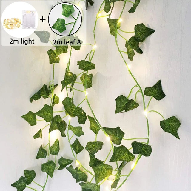 LED String Lights 2M 20LED/ 5M 50LED Maple Leaf Garland Xmas Fairy Lights Decoration