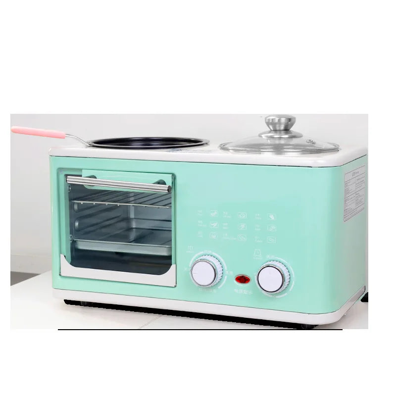 Kitchen 3 In 1 Breakfast Machine Drip Coffee, Toast, Pizza Maker