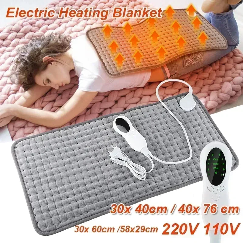 Electric Heating Pad Therapy Physiotherapy Back Pain Relief Cover Leg Blanket Thermal Mat