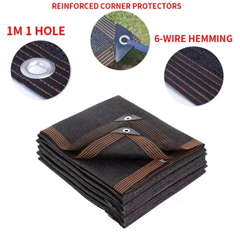 4x5mSunshade net 12 needle coffee sunshade net Home garden succulent UV protection 85-90% Sunshade net