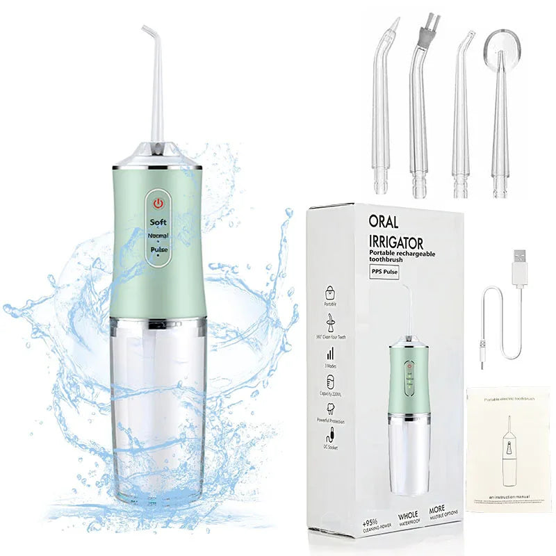 Powerful Oral Irrigation Irrigator Jet Ultrasound Air Ipx7 Waterproof Mouthwash Machine