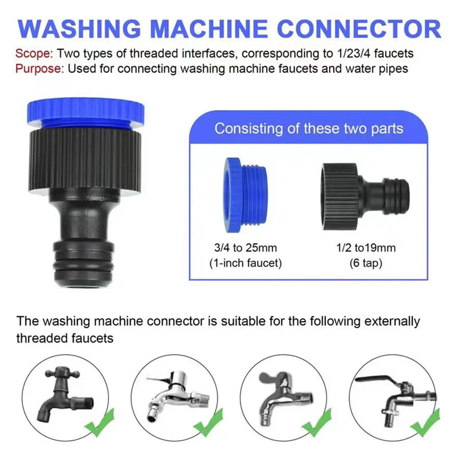 25FT-200FT Expandable Magic Hose 7 Water Spraying Hose Set