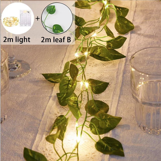 LED String Lights 2M 20LED/ 5M 50LED Maple Leaf Garland Xmas Fairy Lights Decoration