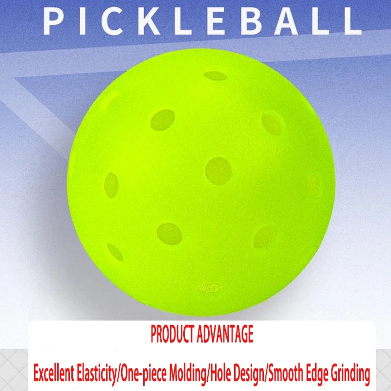 Pickleball 8MM Aperture PE Rotational Molding Elastic and Green Yellow Competitive Ball