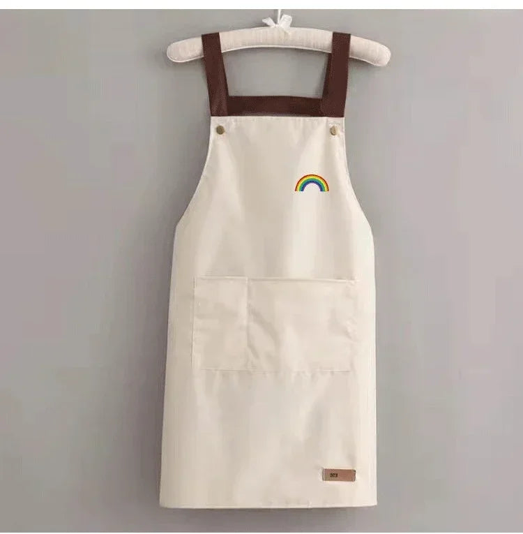 Waterproof and antifouling large pocket pastry work clothes apron