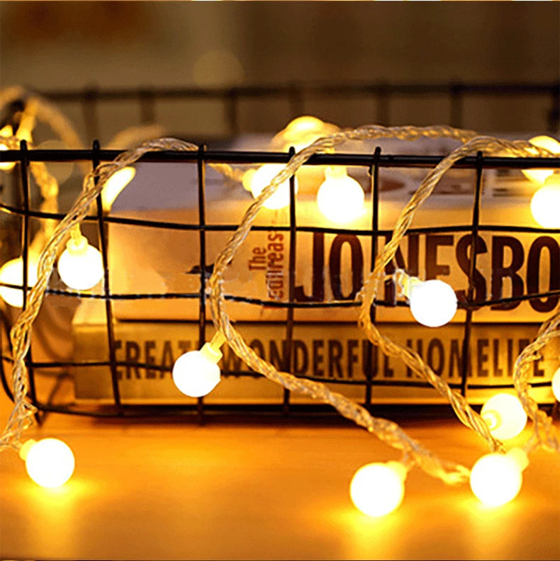 10M Small Ball Fairy Lights Globe String USB/Battery Operated for Indoor/Outdoor Decor