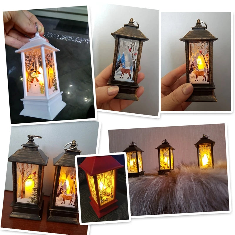 Christmas Lantern Light Decorations for Home Ornaments