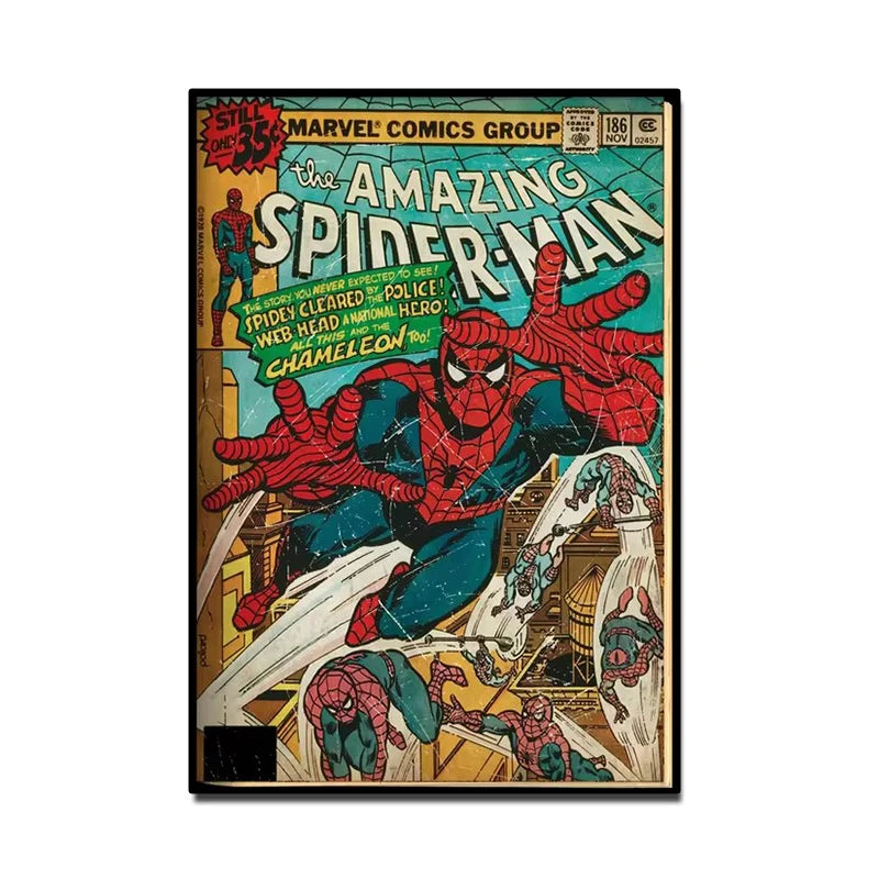 Retro Marvel Super Hero Wall Art
