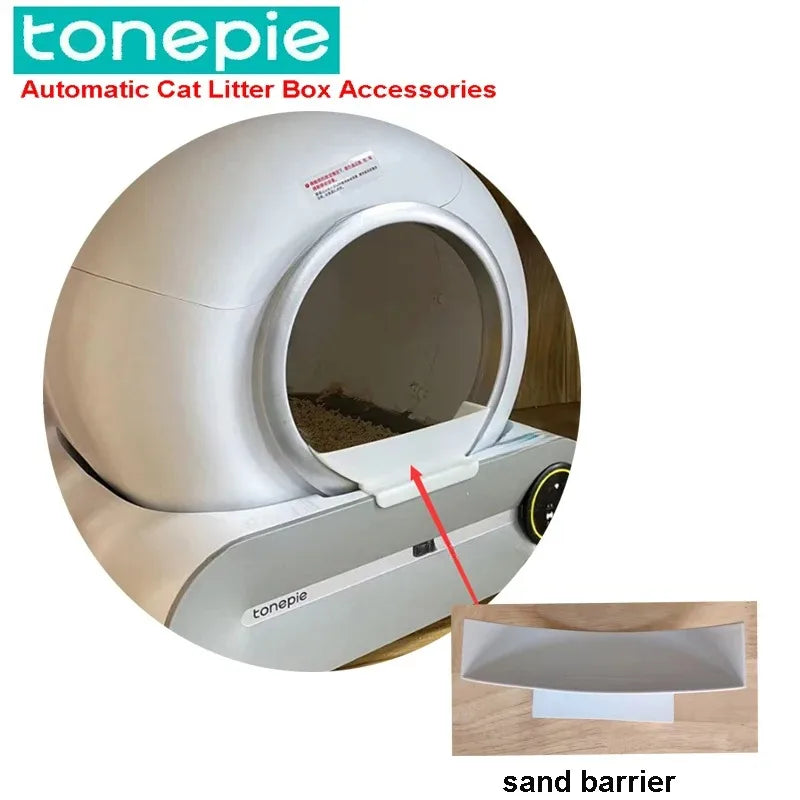 Automatic Cat Litter Box Sand Barrier for Pet Accessories Toilet Replacement