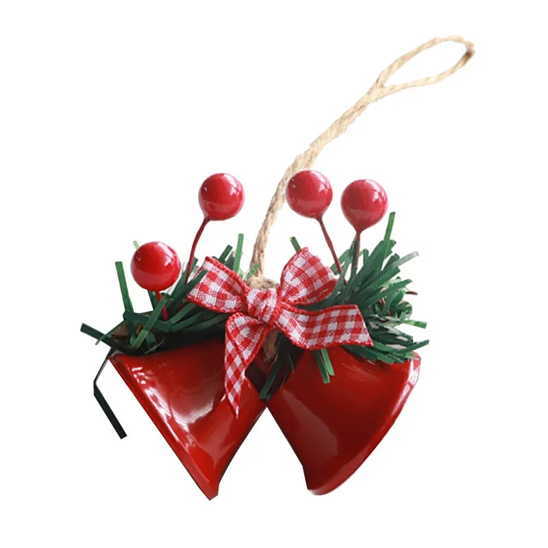 1pc Christmas Bells Christmas Tree Jingle Bells Hanging Pendant Xmas New Year Ornament