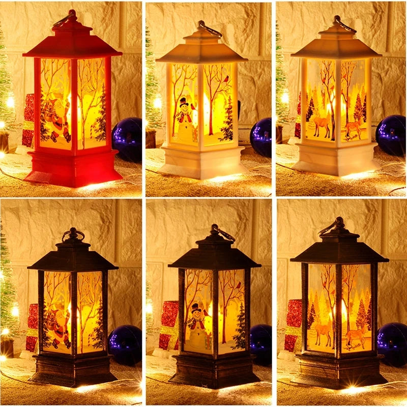Christmas Lantern Light Decorations for Home Ornaments