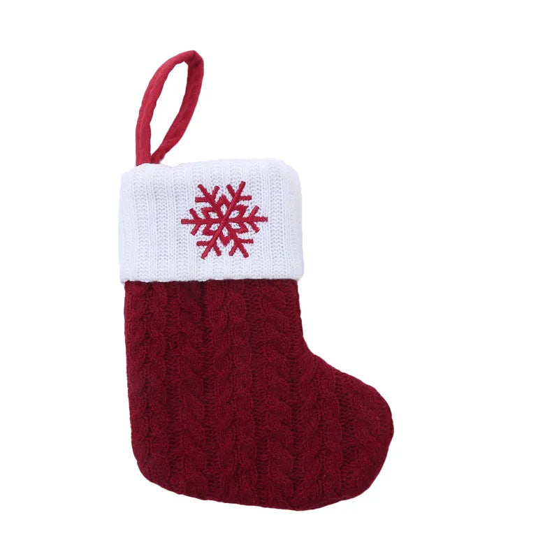 Alphabet Knitting Socks Christmas Tree Ornaments Decoration for Home