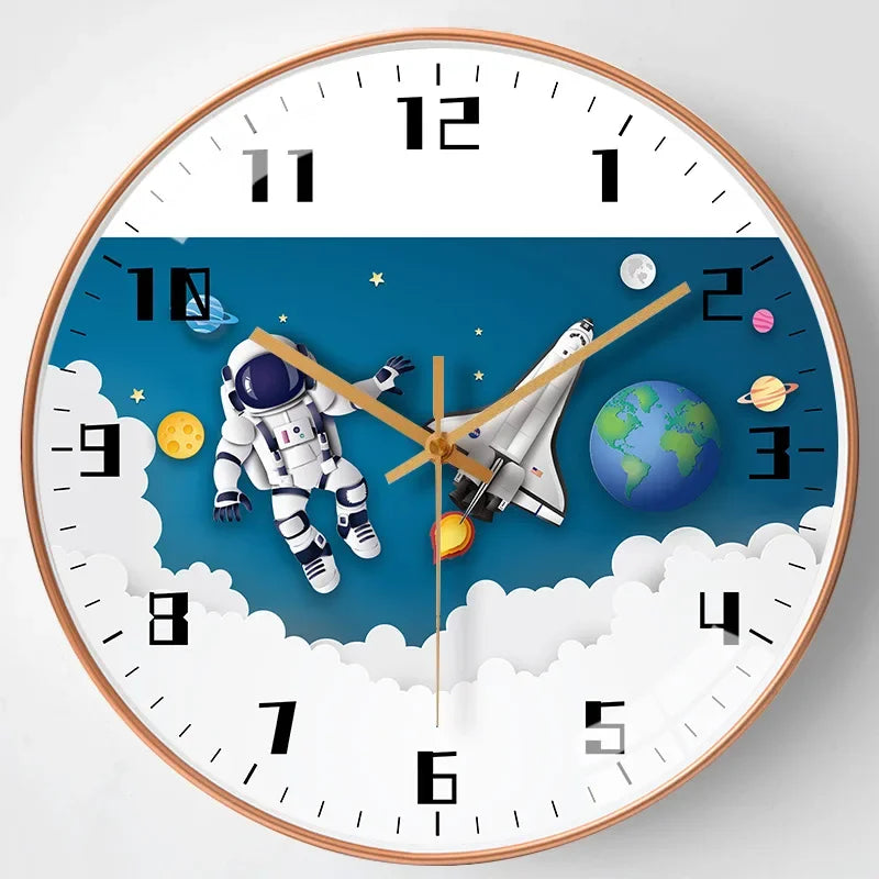 Kids Silent Wall Clock 20cm/8in