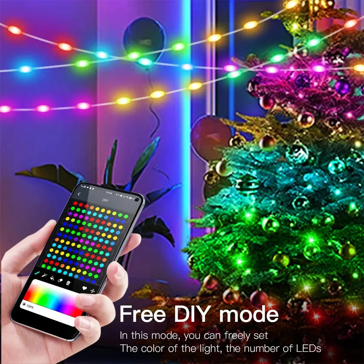 5M/10M/15M/20M USB Sting Light Bluetooth APP DIY LED Fairy Lights Garland Decoration
