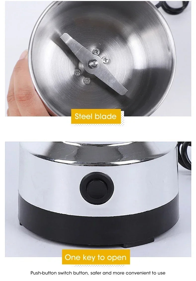 Electric Grinder Multifunctional Home Coffee Grinder Four Edged Blade