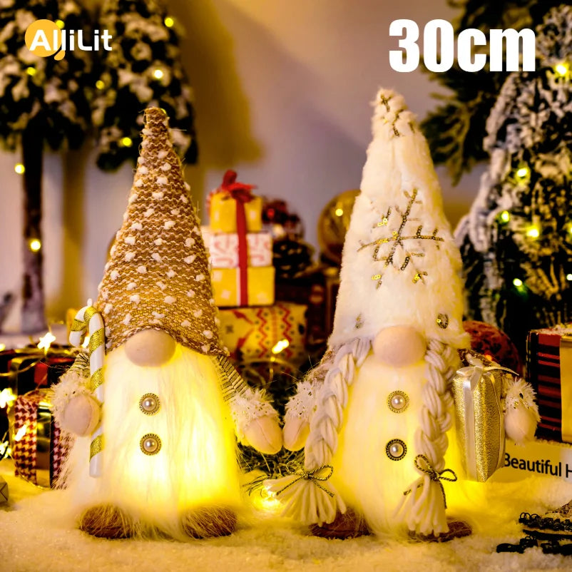 Glowing Christmas Faceless Doll 30cm Tree Decorations 2025 Night Light