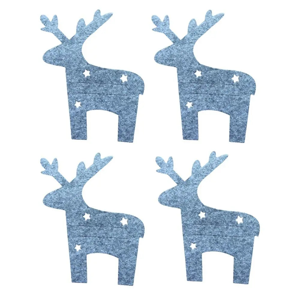 Christmas Knife and Fork Holder Pocket Cutlery Bag Non-woven fabric Cookware Organizer