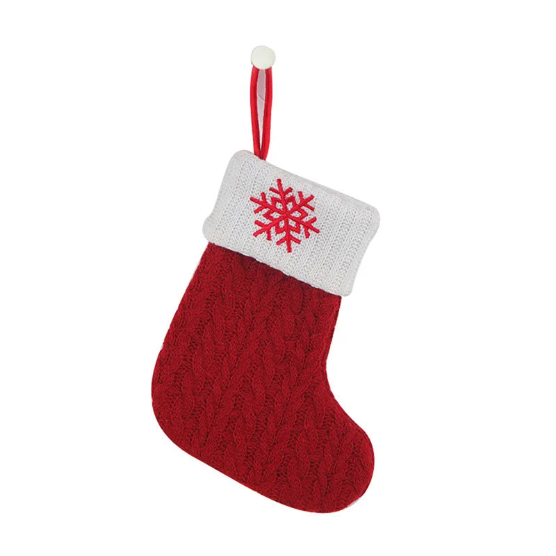 Alphabet Knitting Socks Christmas Tree Ornaments Decoration for Home