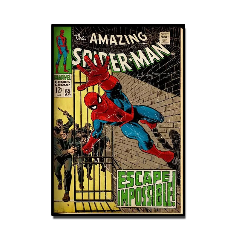 Retro Marvel Super Hero Wall Art