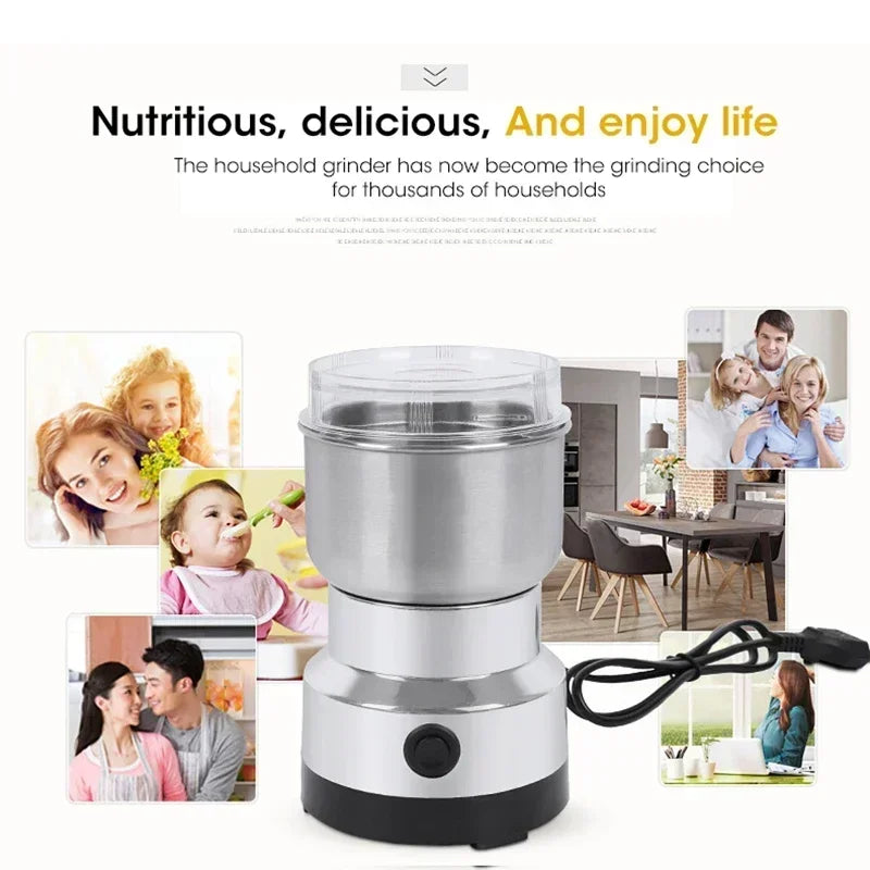 Electric Grinder Multifunctional Home Coffee Grinder Four Edged Blade