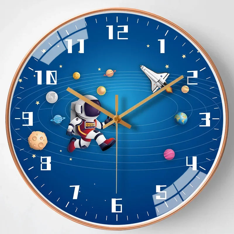 Kids Silent Wall Clock 20cm/8in