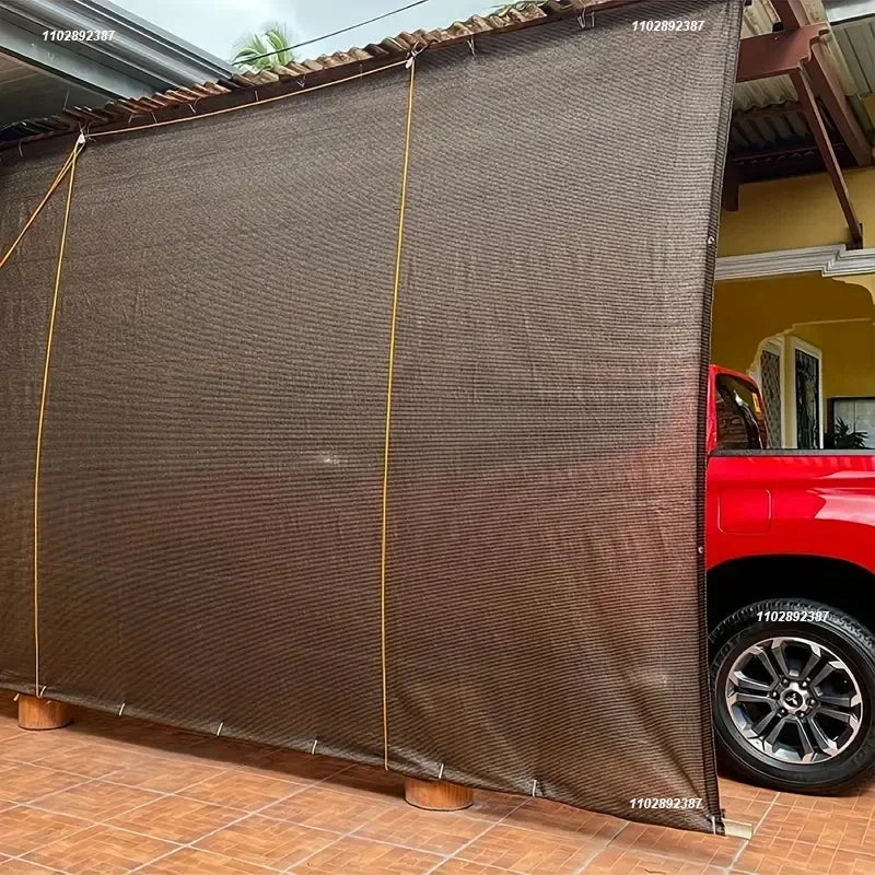 4x5mSunshade net 12 needle coffee sunshade net Home garden succulent UV protection 85-90% Sunshade net